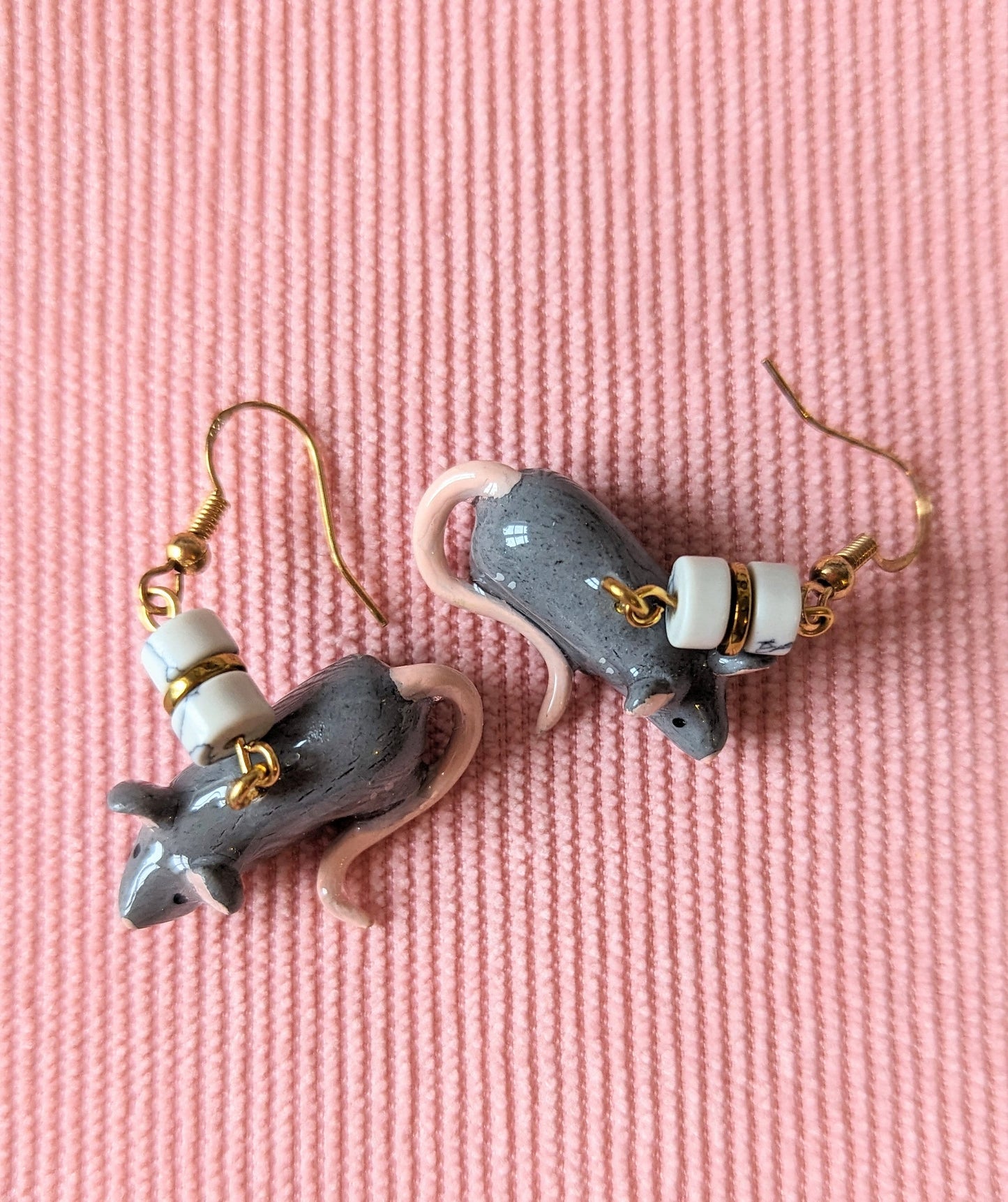 Boucle d'oreilles rats