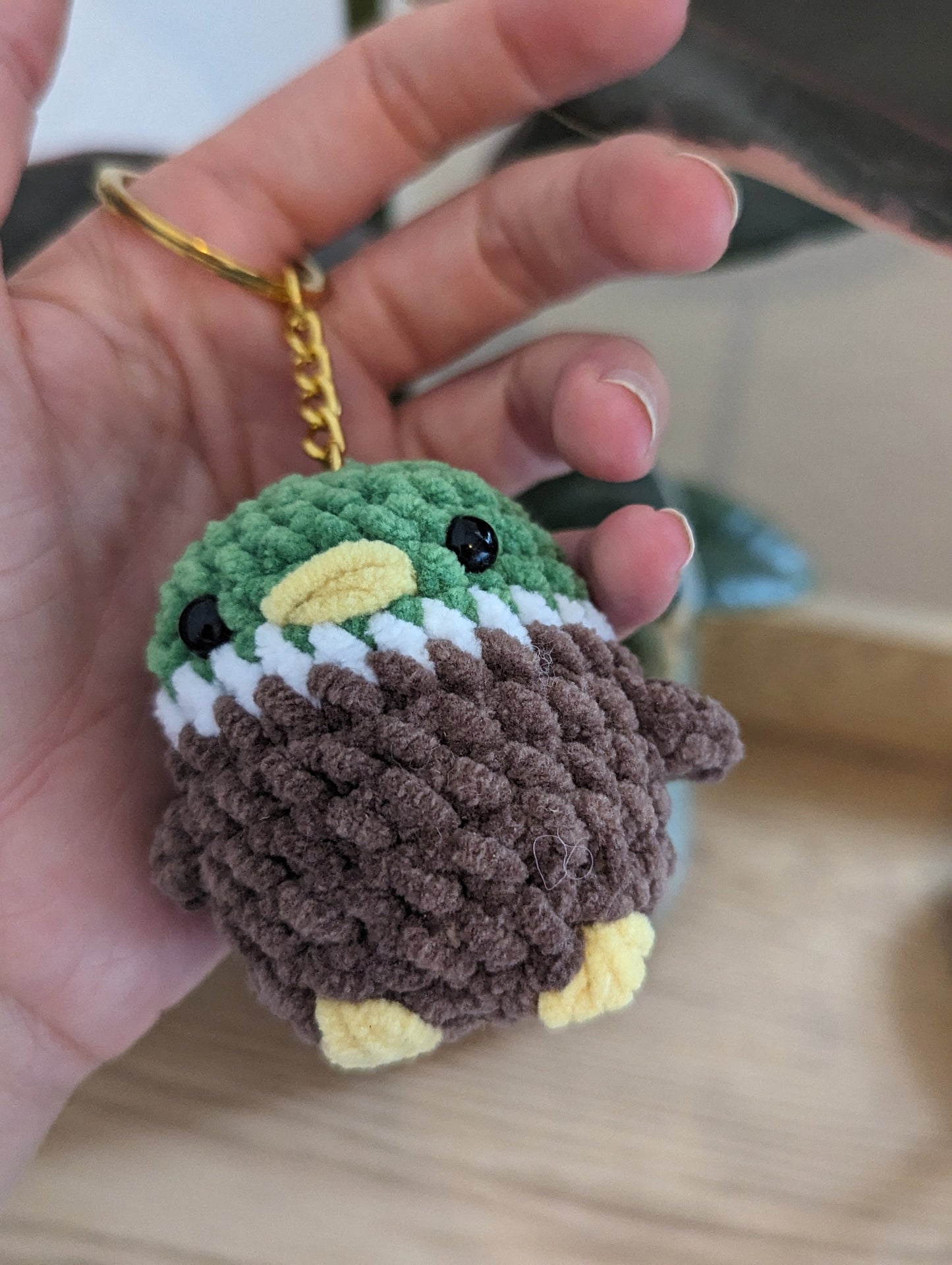 porte clé canard col vert