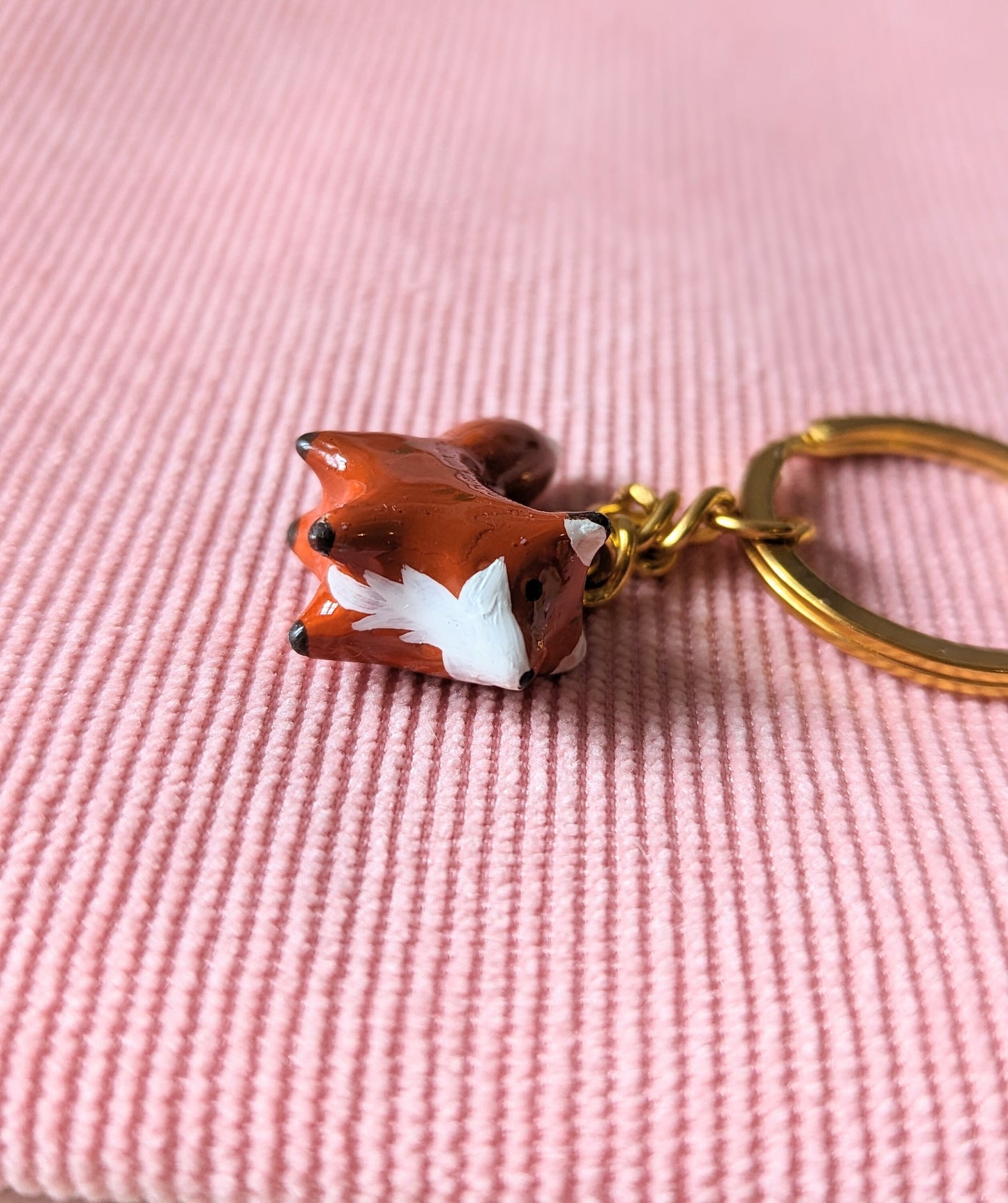 porte clé doré mini renard