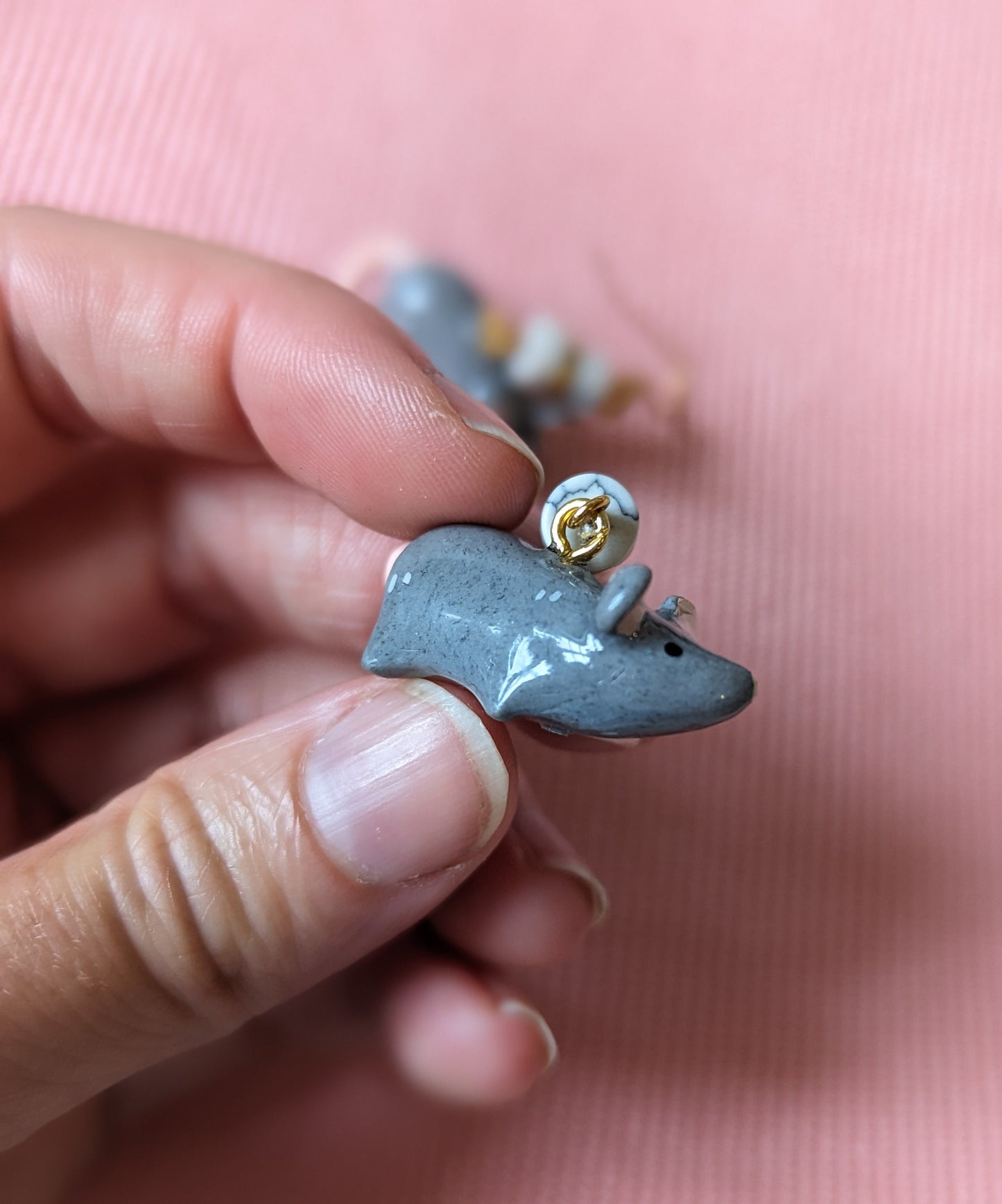Boucle d'oreilles rats