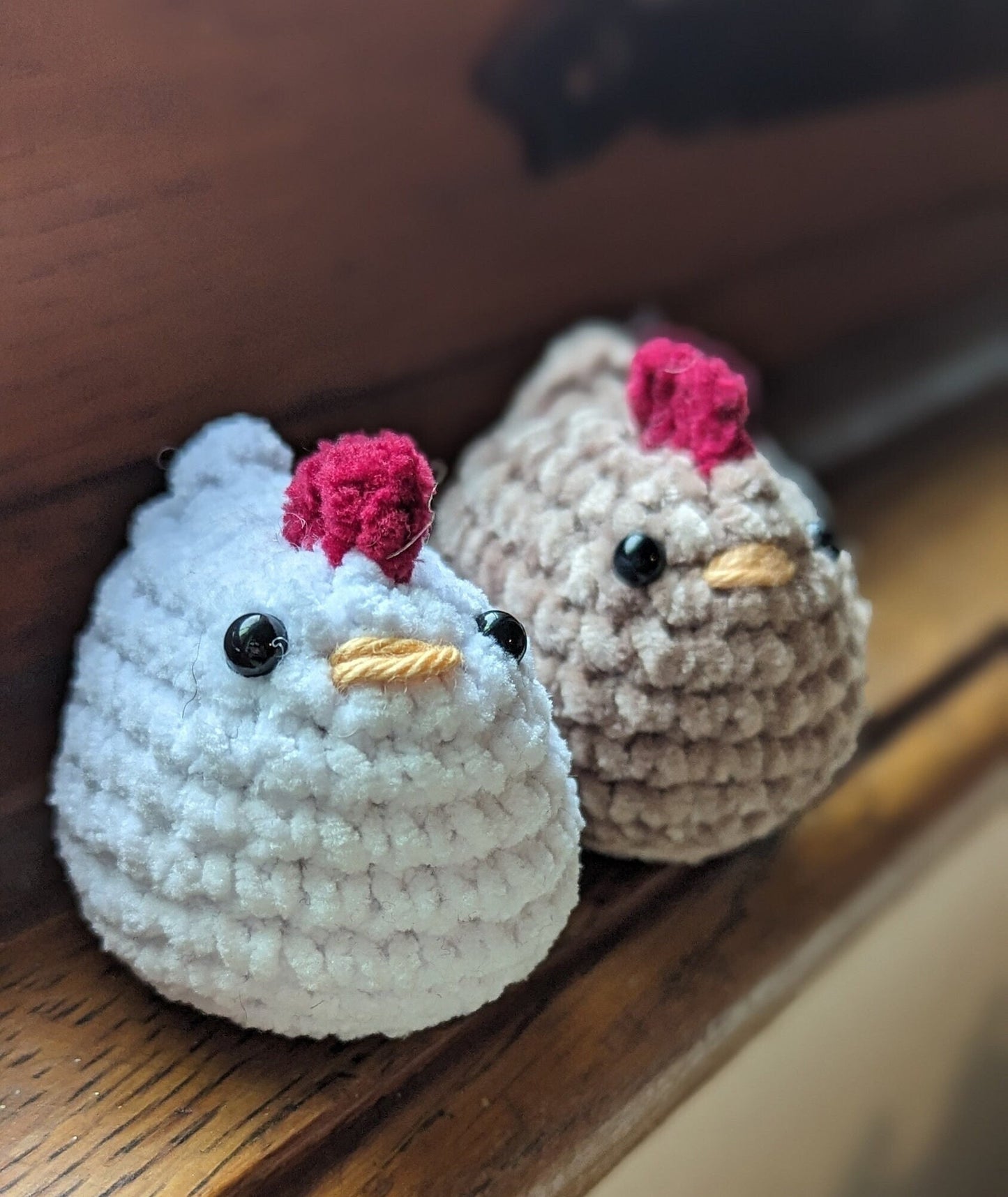 mini peluche poule en croche