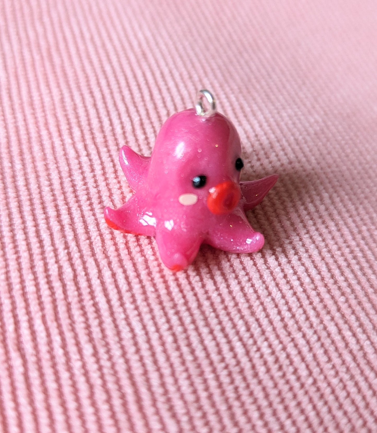 Figurine poulpe rose
