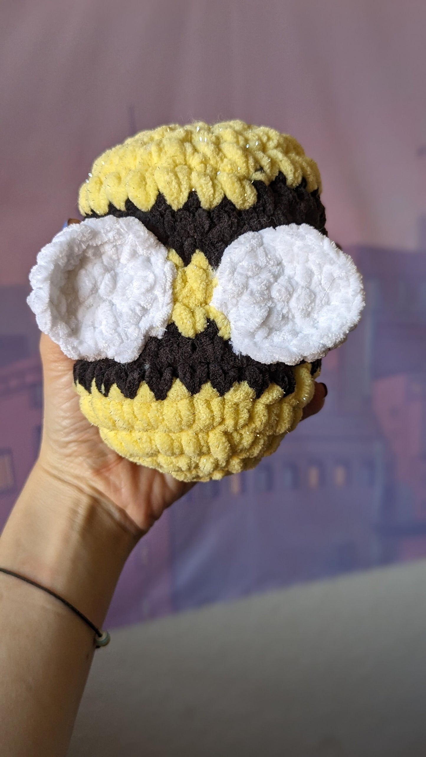 maxi peluche anti stress abeille