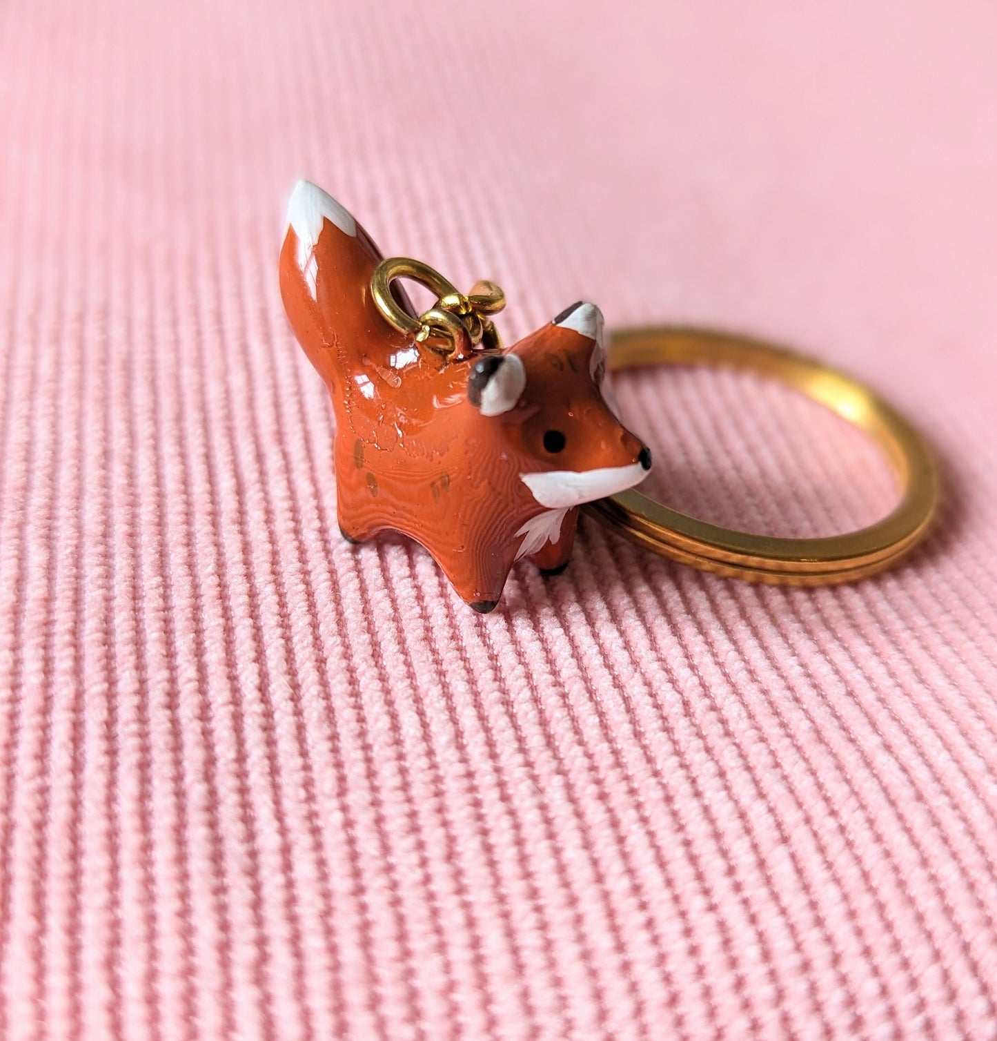 porte clé doré mini renard