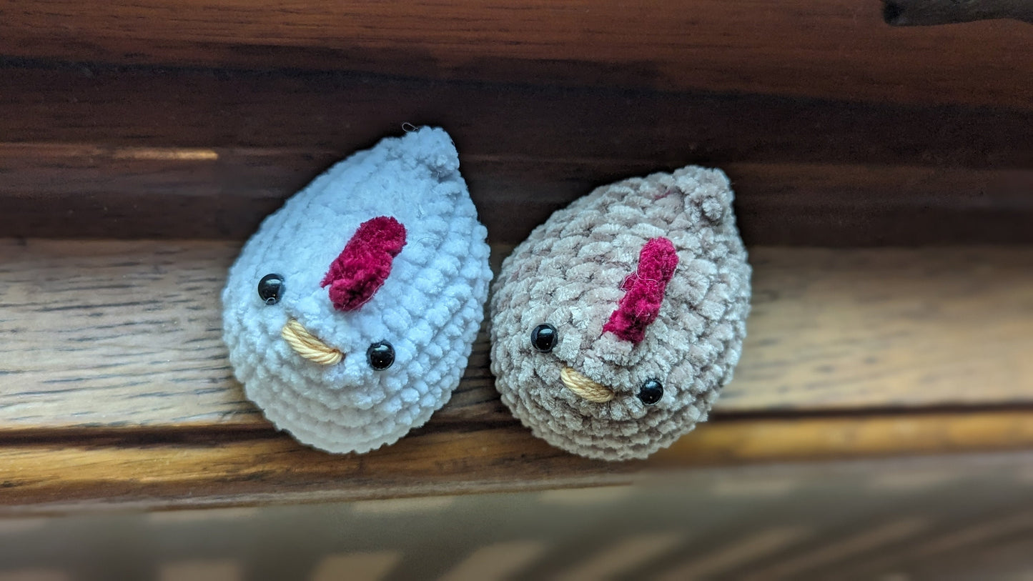 mini peluche poule en croche