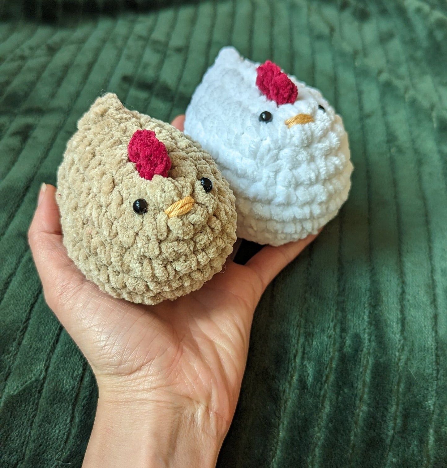 peluche famille de poules