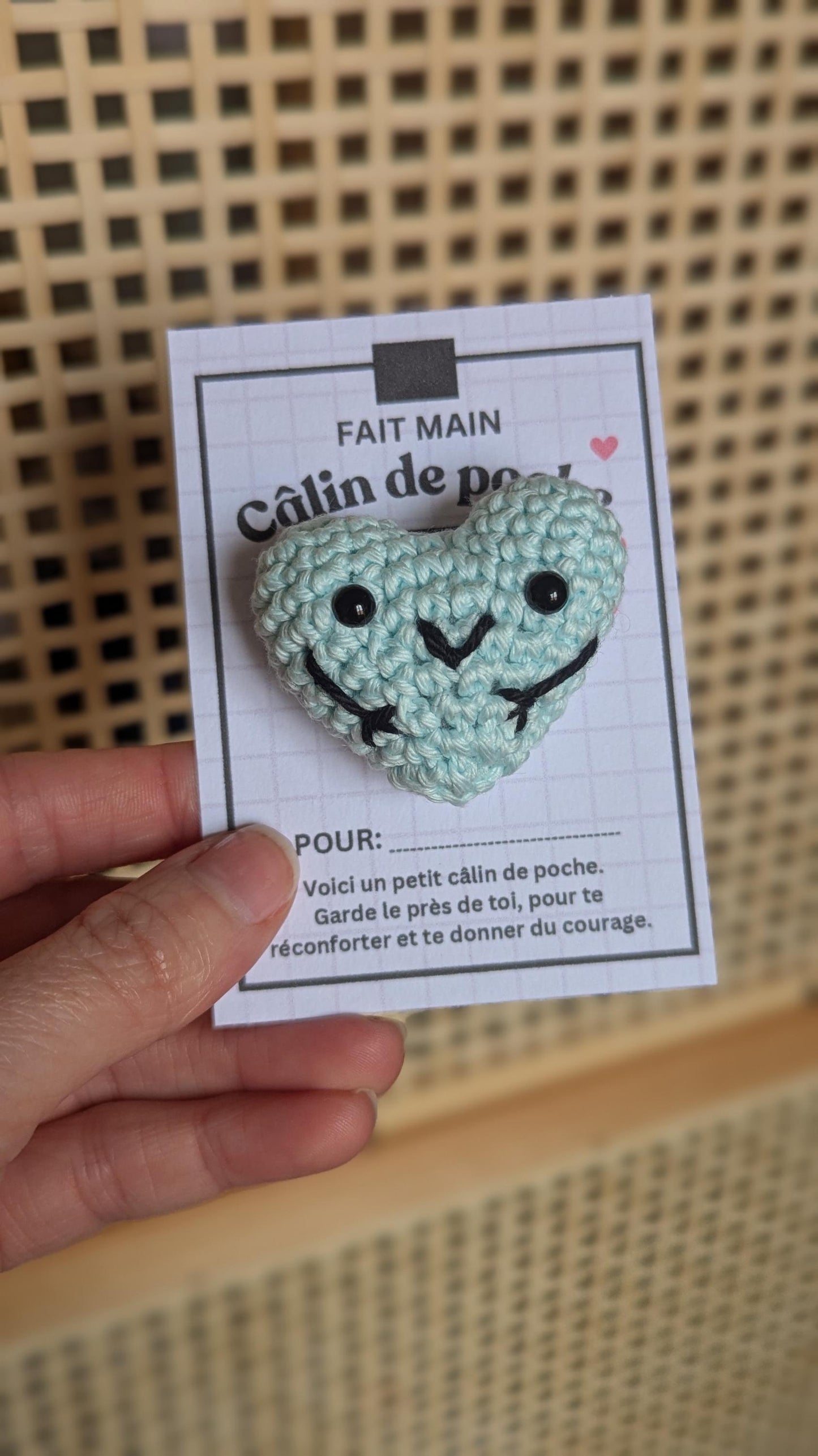calin de poche en coton prêt à envoyer