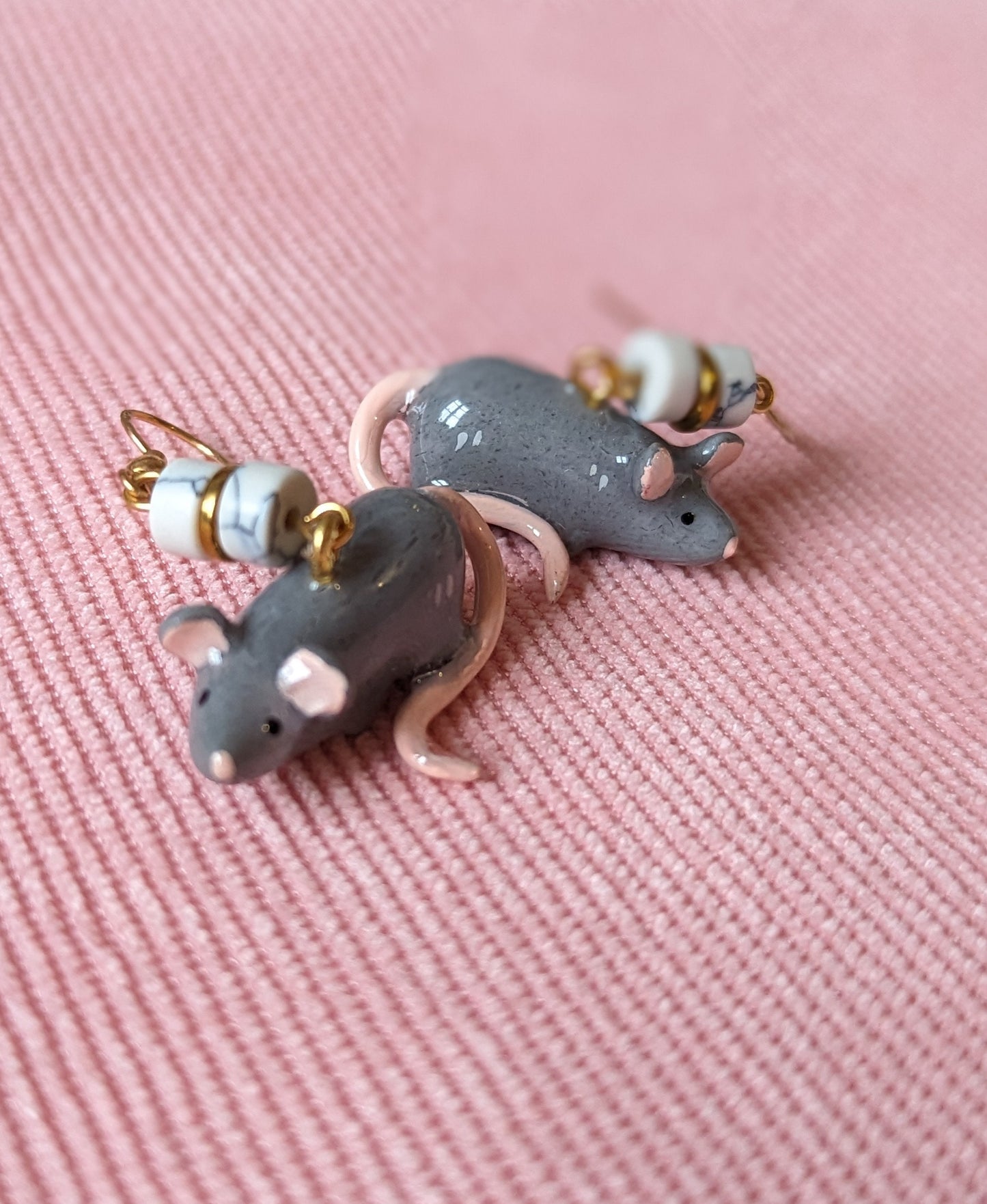 Boucle d'oreilles rats