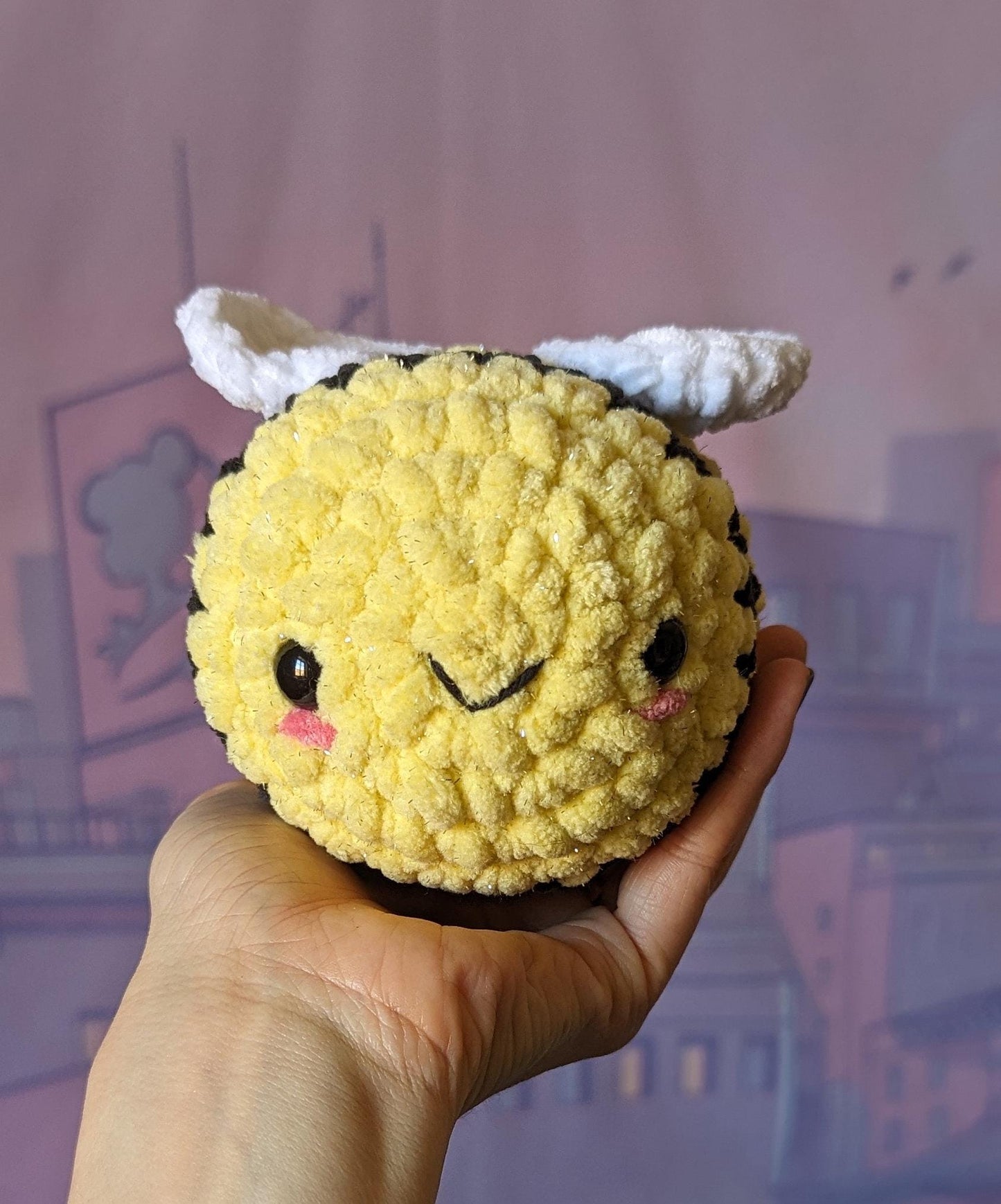 maxi peluche anti stress abeille