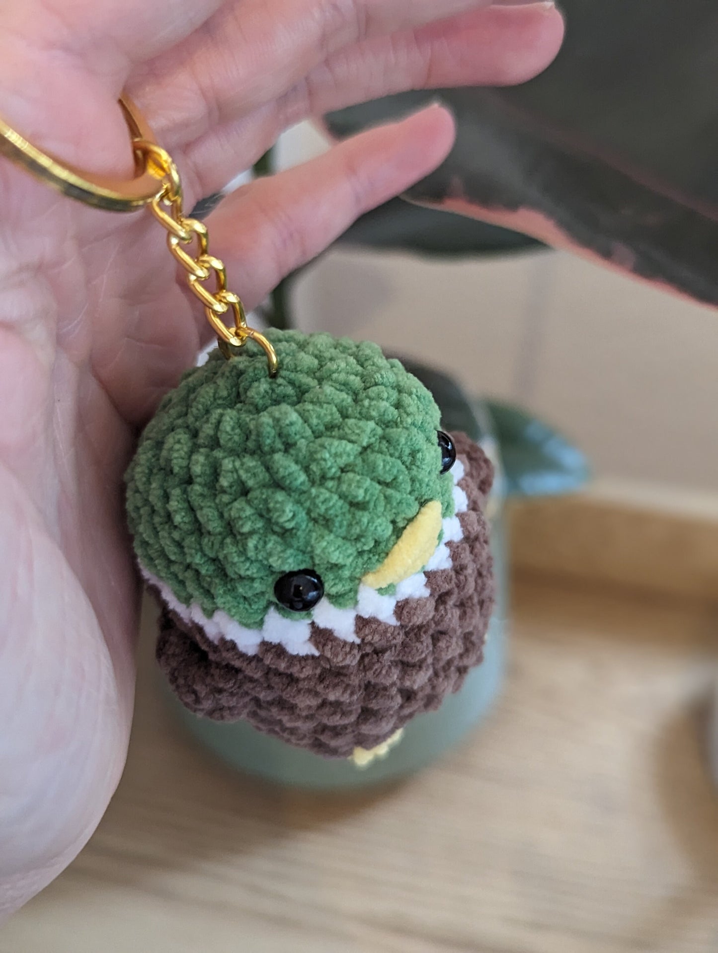 porte clé canard col vert