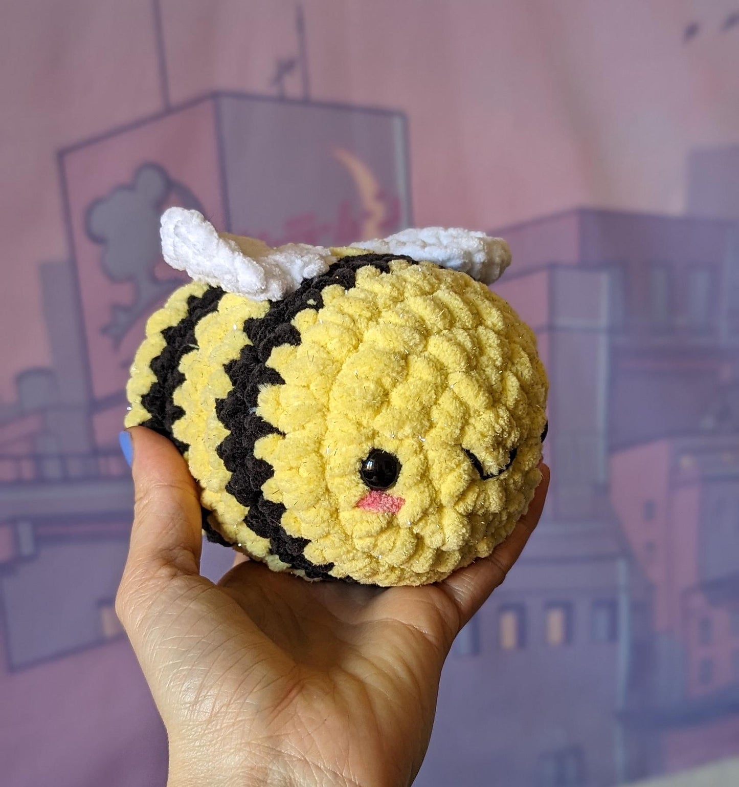 maxi peluche anti stress abeille
