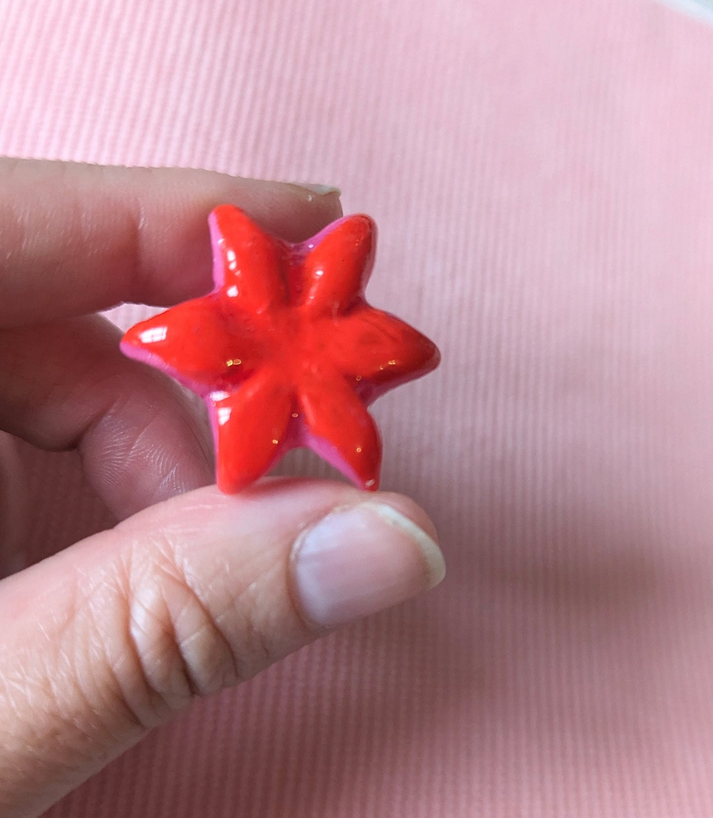 Figurine poulpe rose