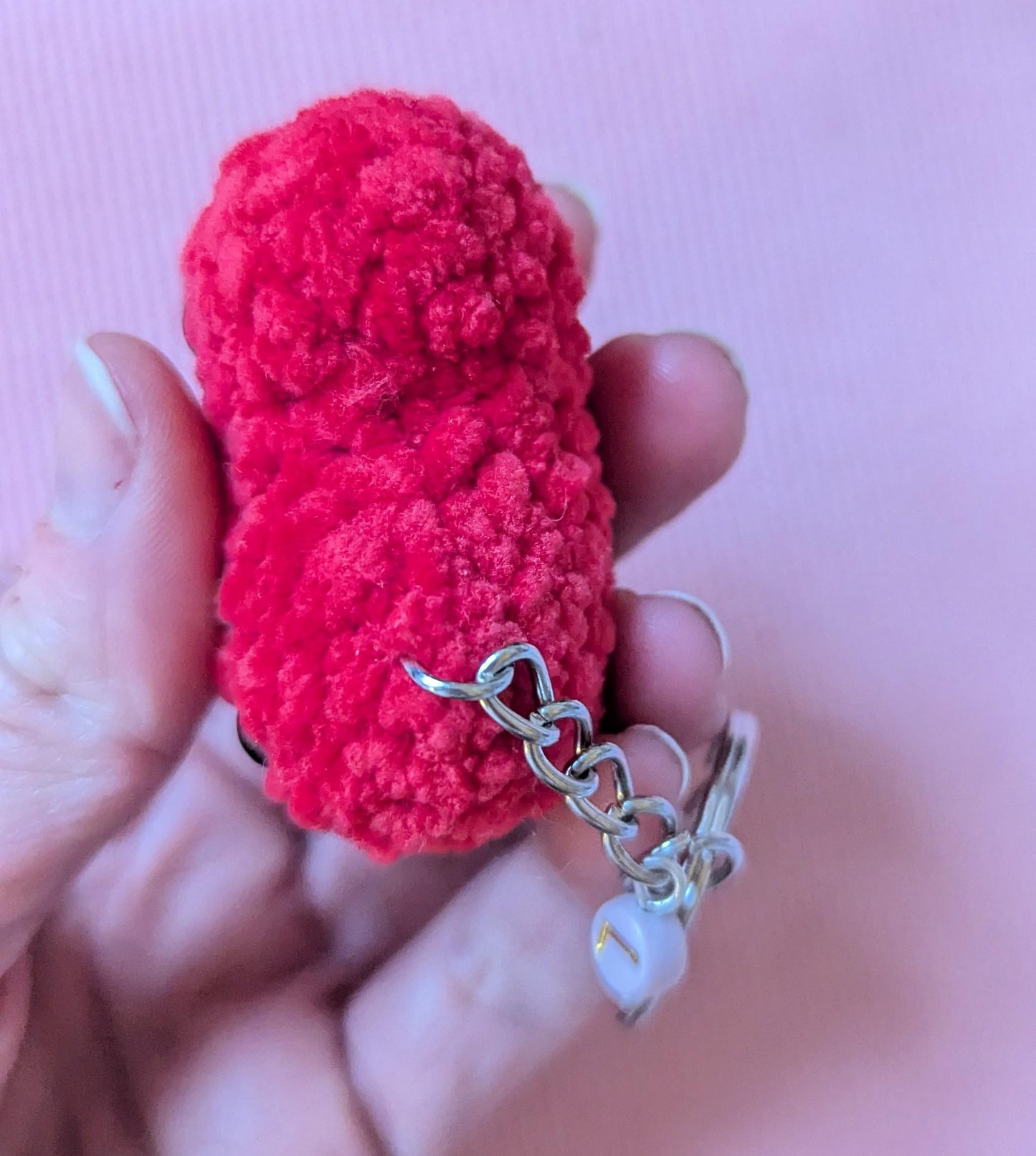 Porte clé coeur avec initiale