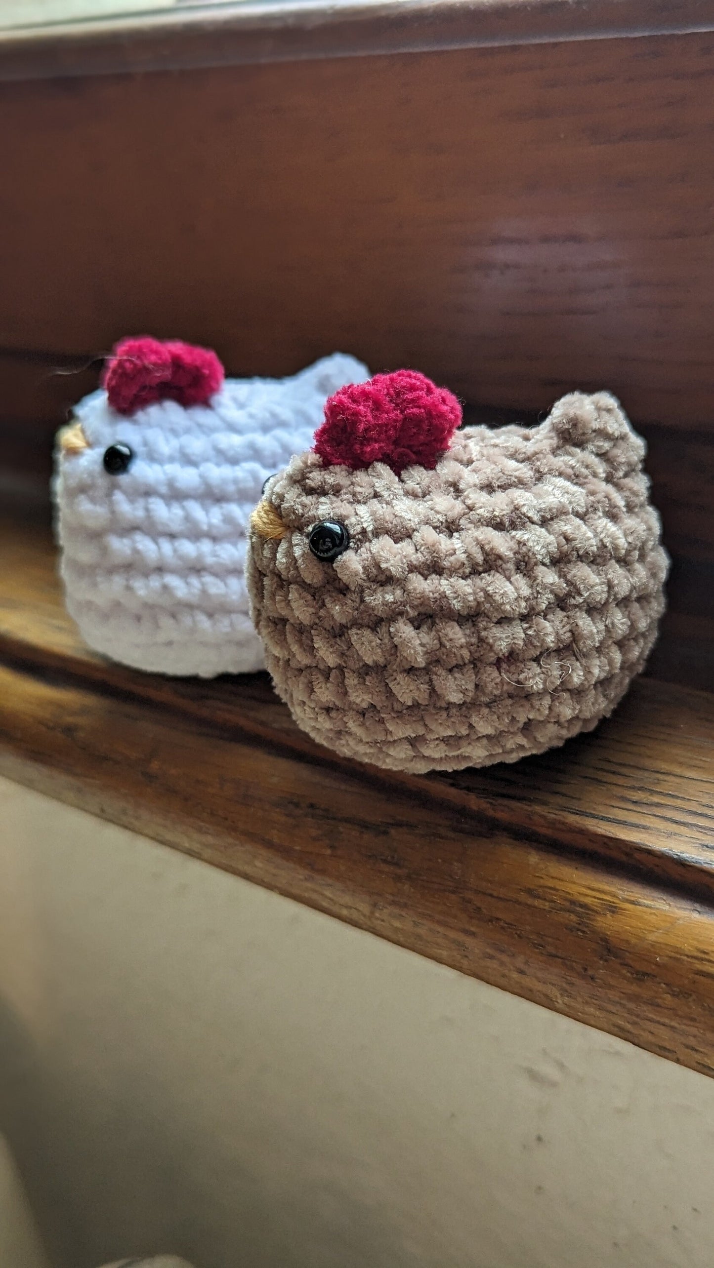 mini peluche poule en croche