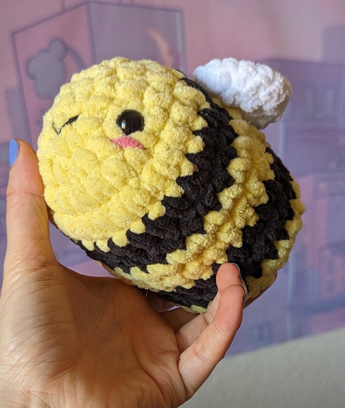 maxi peluche anti stress abeille