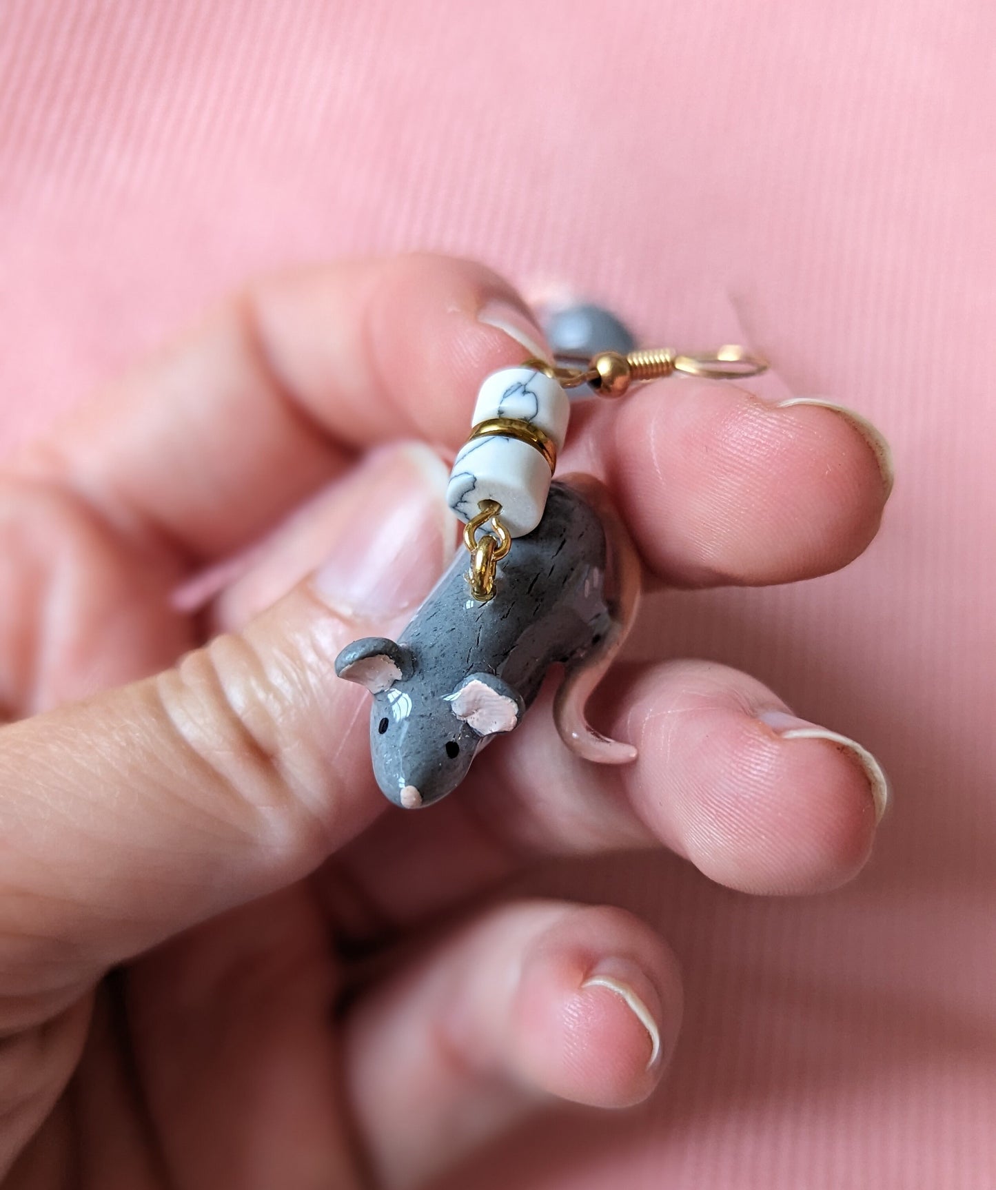 Boucle d'oreilles rats