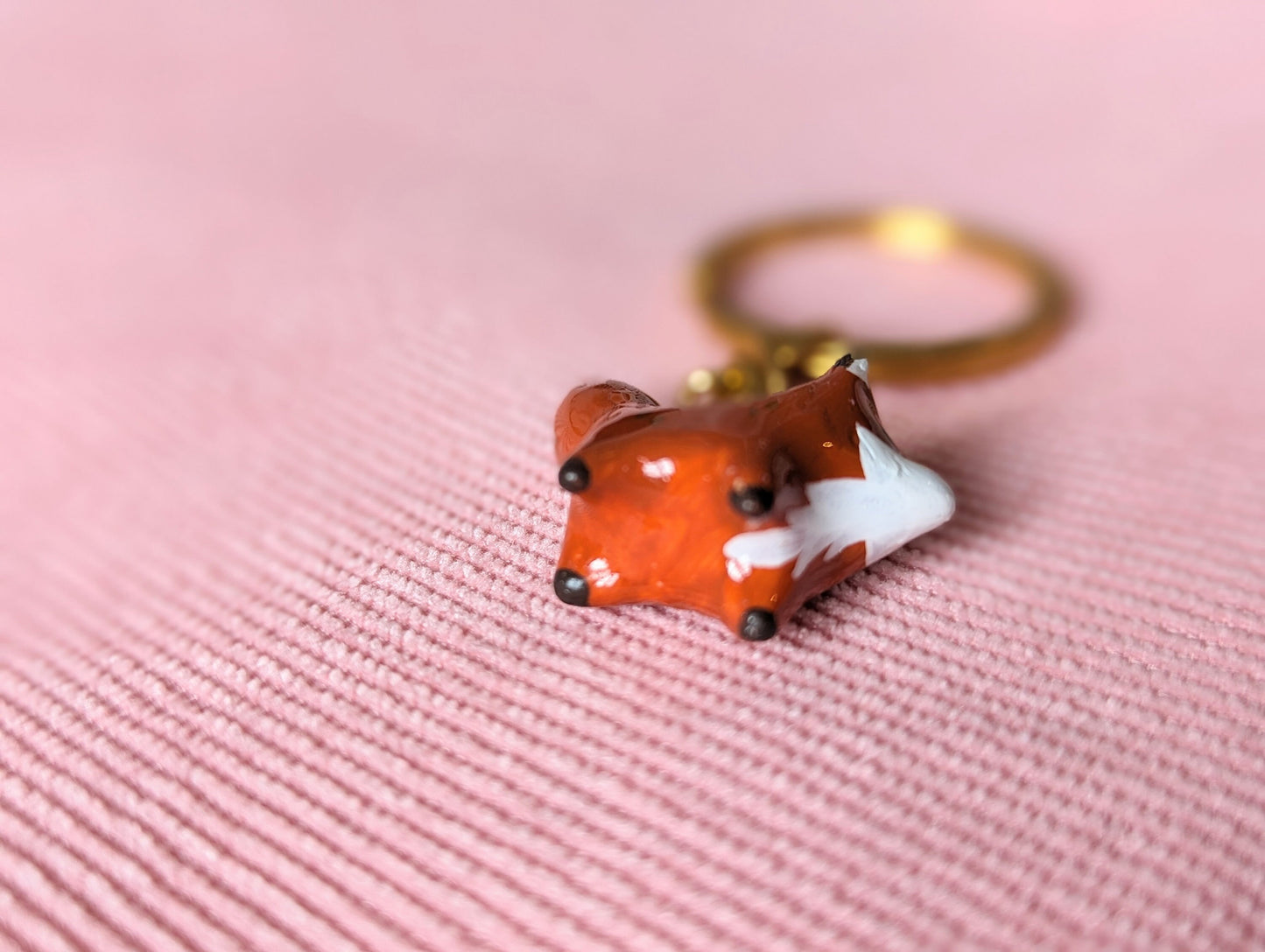 porte clé doré mini renard