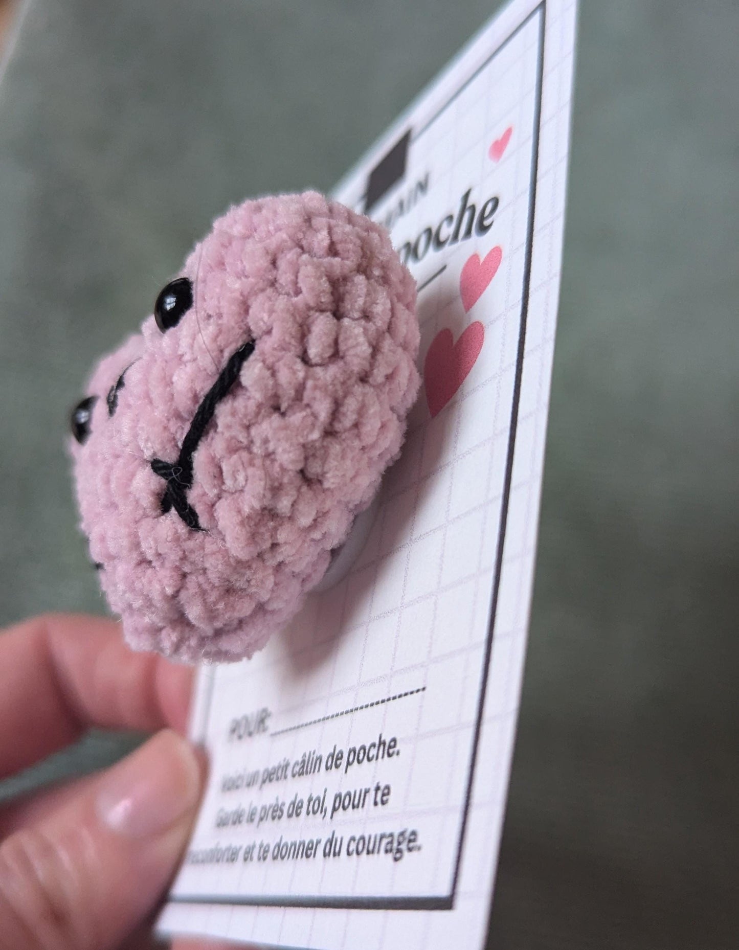 câlin de poche laine chenille (précommande)