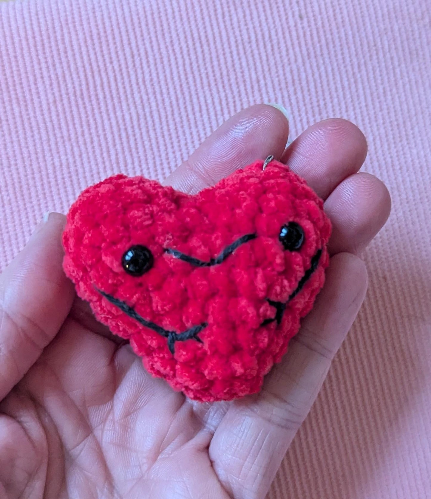 Porte clé coeur avec initiale