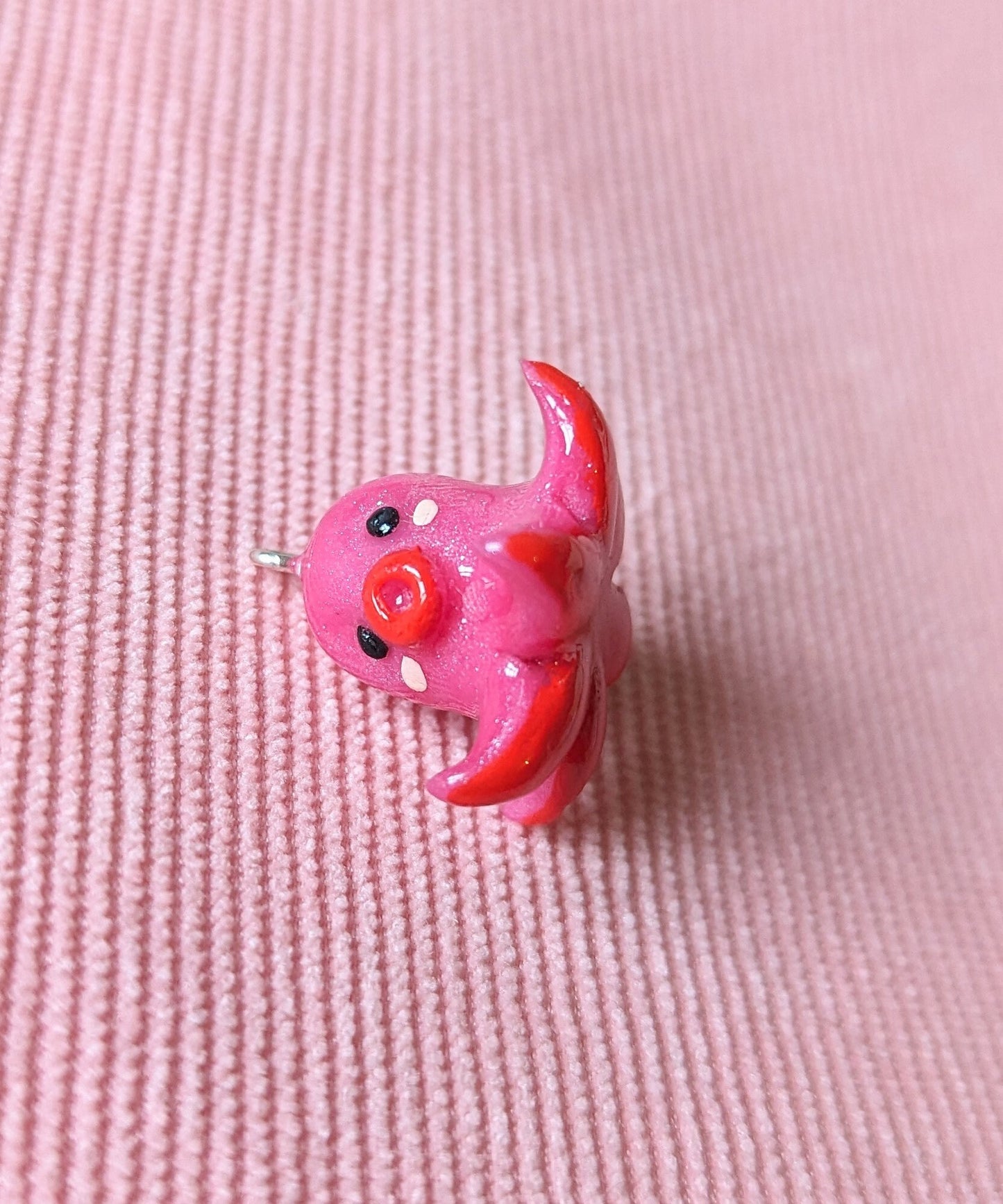 Figurine poulpe rose