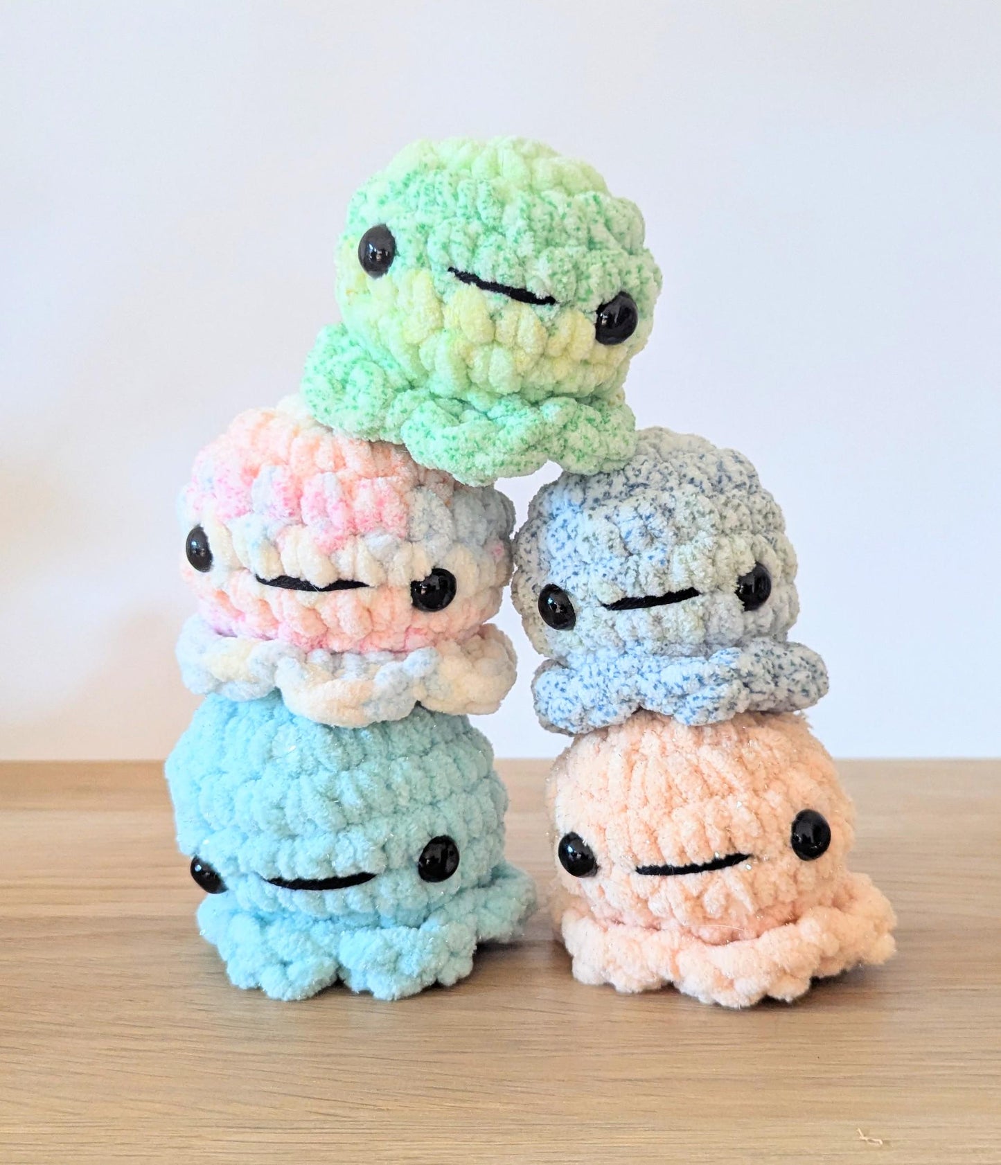 Peluche pieuvre colorée
