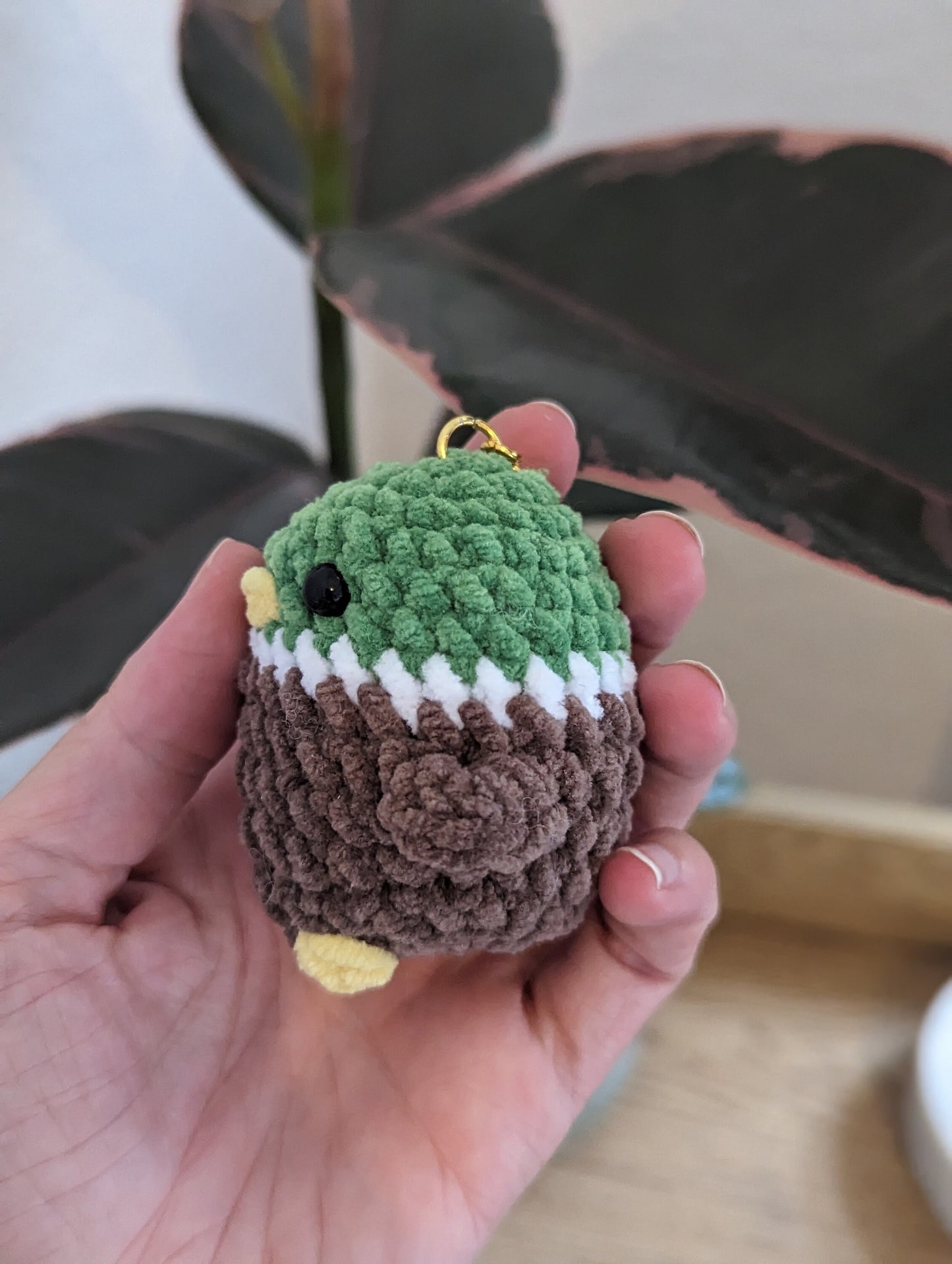 porte clé canard col vert