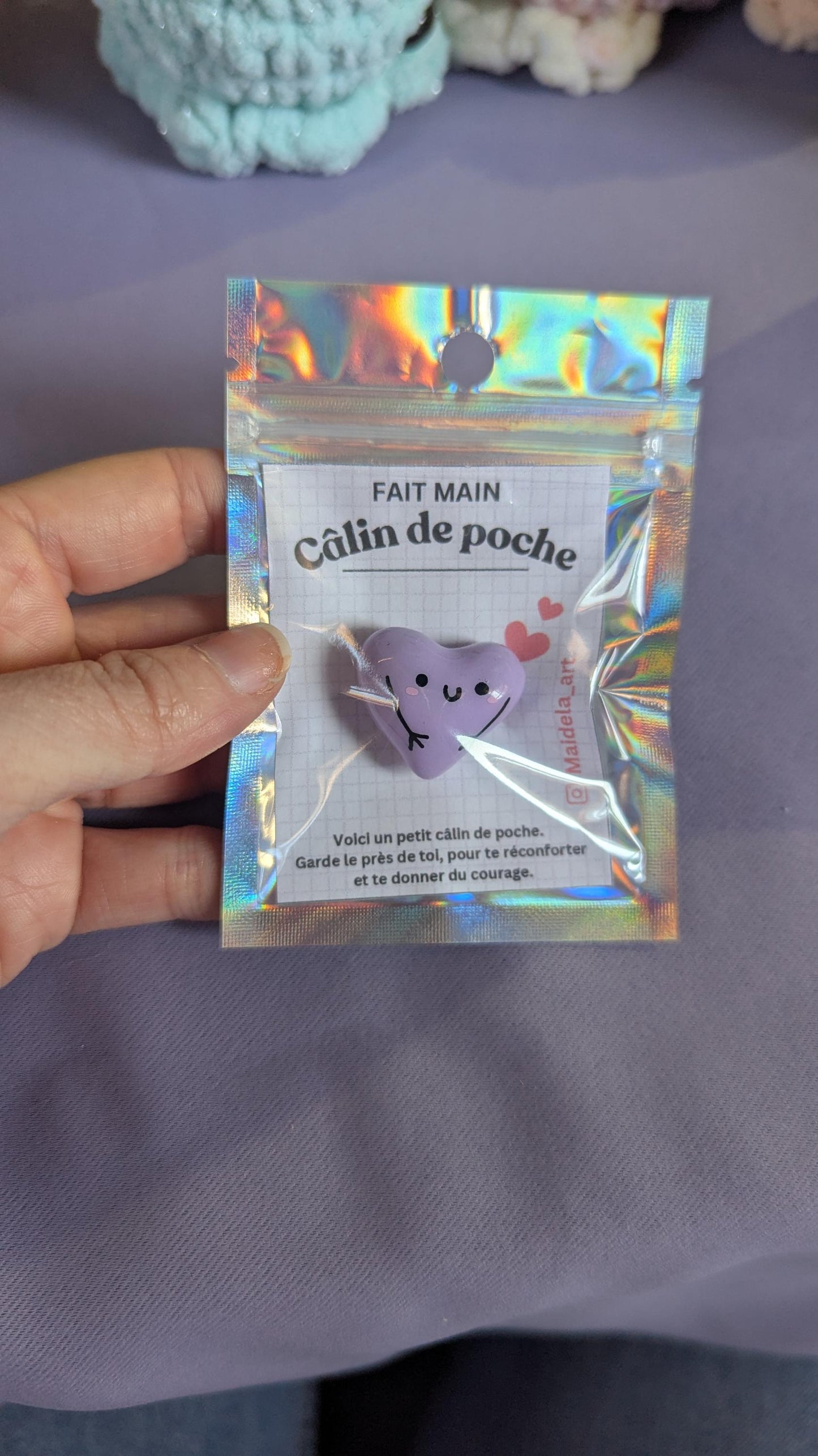 câlin de poche porte bonheur
