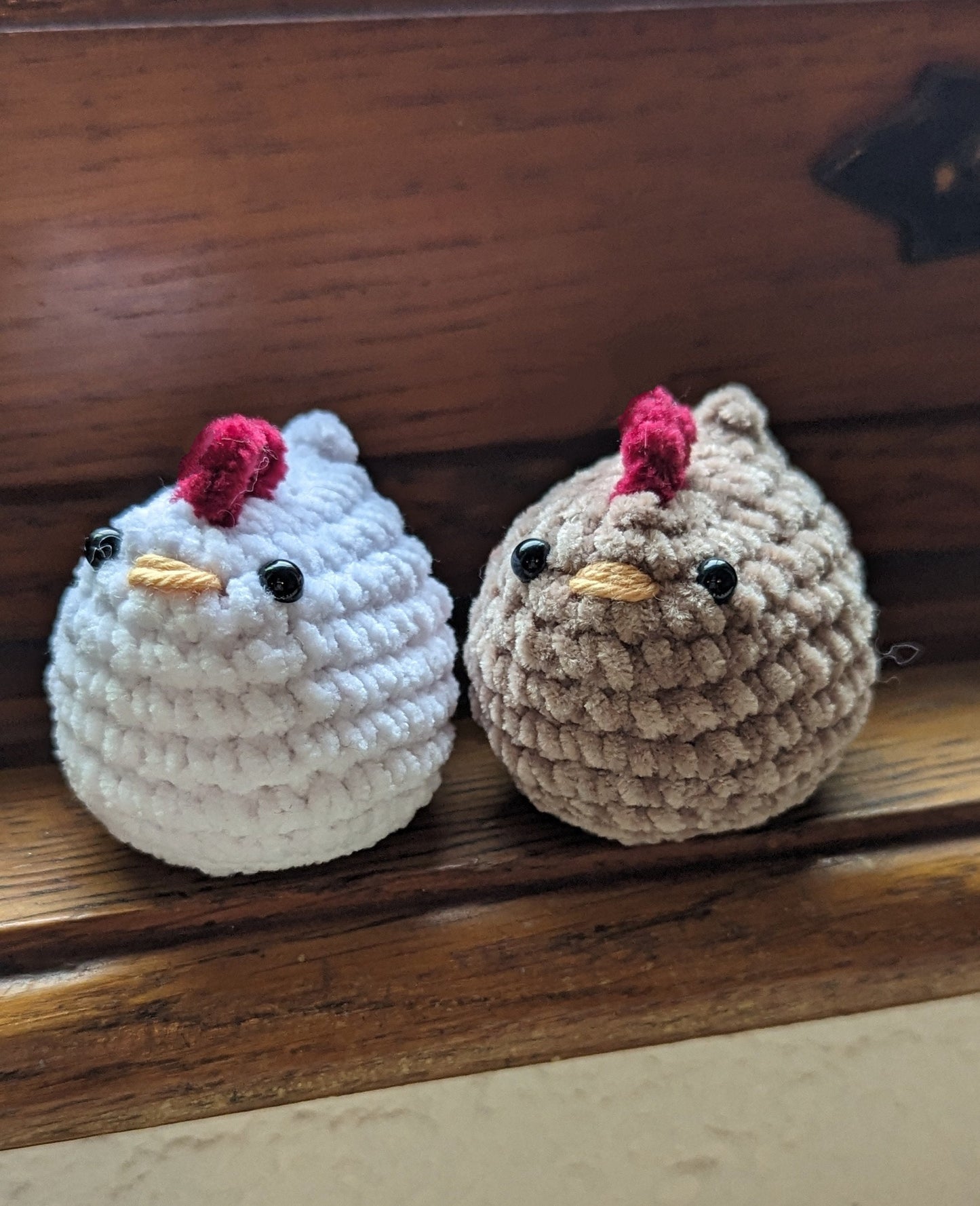 mini peluche poule en croche