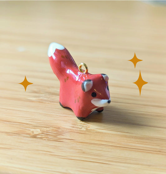 porte clé doré mini renard