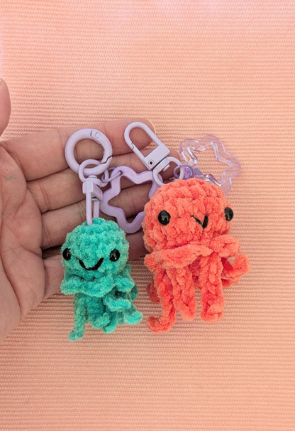 porte clé mini meduse en crochet