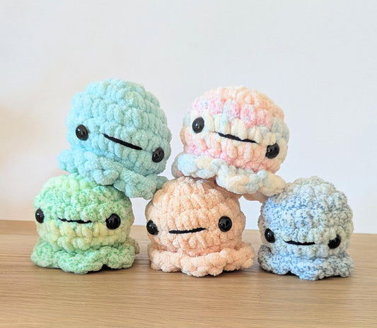 Peluche pieuvre colorée