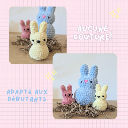 Modèle de Crochet facile lapin sans coutures (FR)