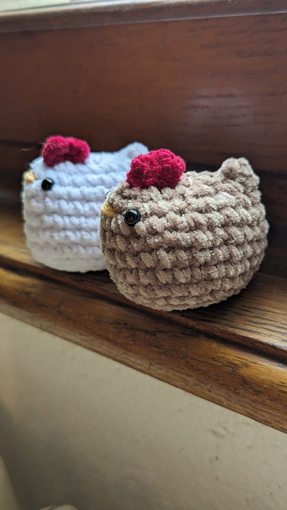mini peluche poule en croche