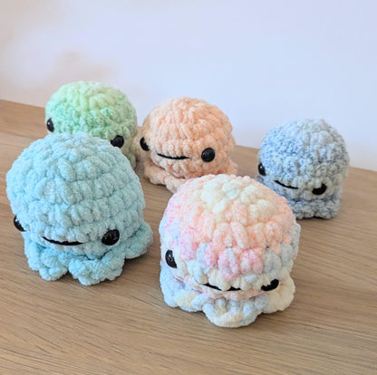 Peluche pieuvre colorée