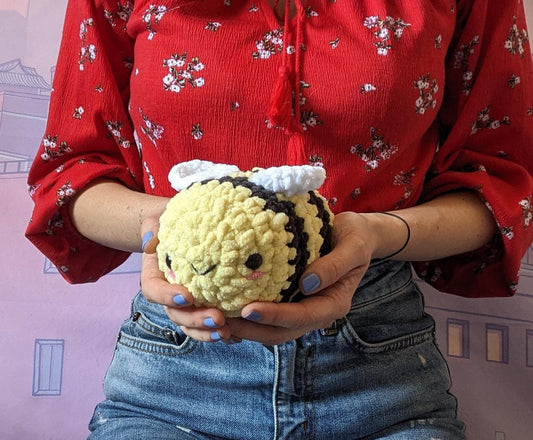 maxi peluche anti stress abeille