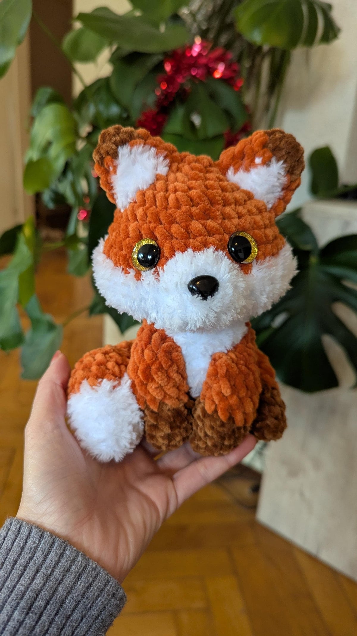 Peluche Renard en crochet, fait main en laine toute douce PRÉCOMMANDE 3 semaines de délai